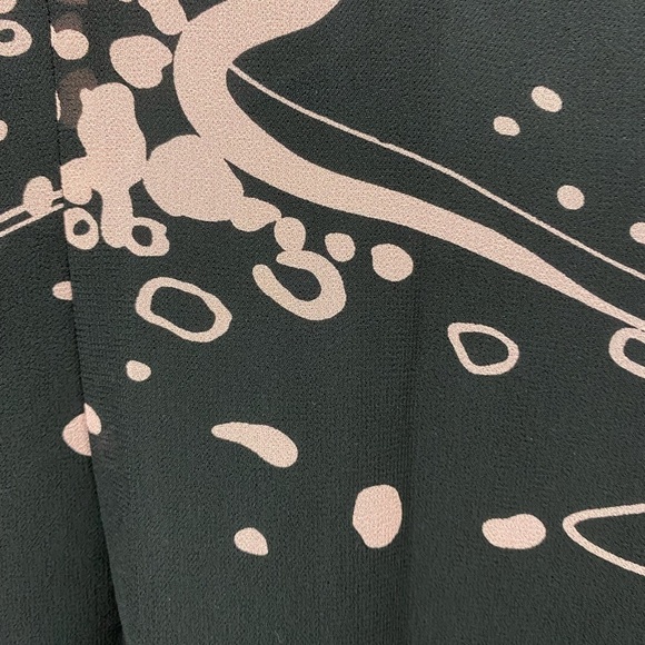 Clues Collections Dark Black Pink Geo design Fully Lined Womens size 6 Dress - Picture 12 of 12